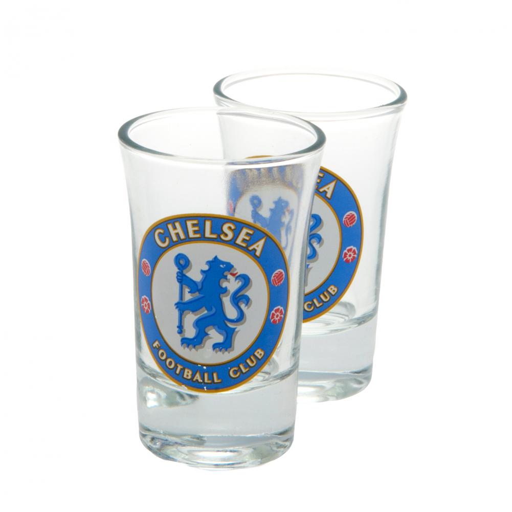 Official Chelsea FC 2pk Shot Glass Set