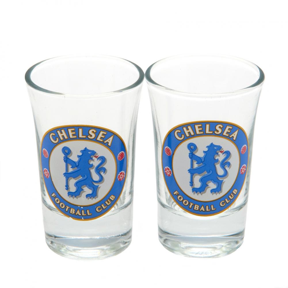 Official Chelsea FC 2pk Shot Glass Set