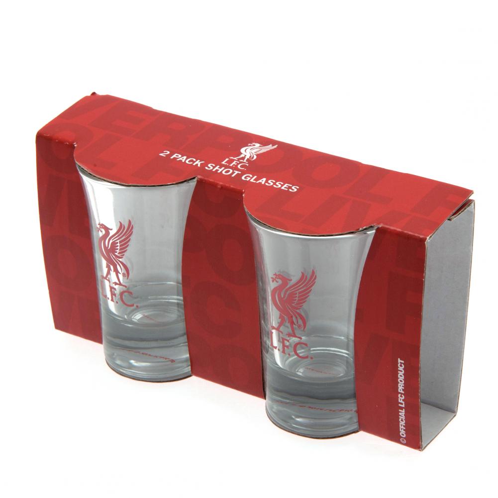 Official Liverpool FC 2pk Shot Glass Set