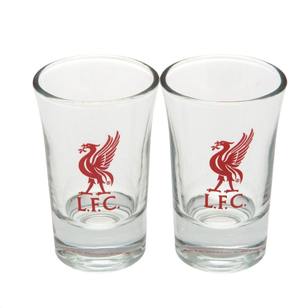 Official Liverpool FC 2pk Shot Glass Set