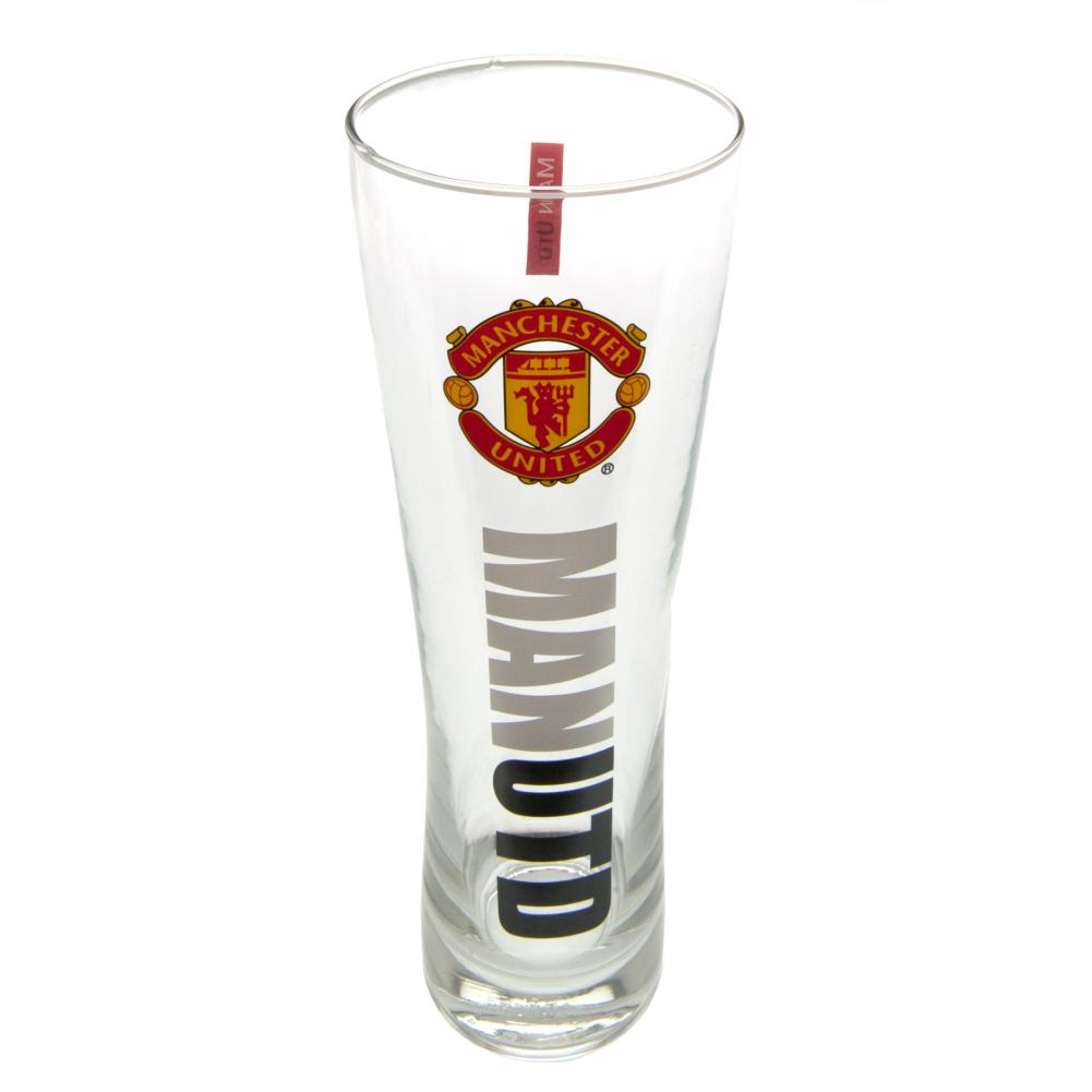 Official Manchester United FC Tall Beer Glass