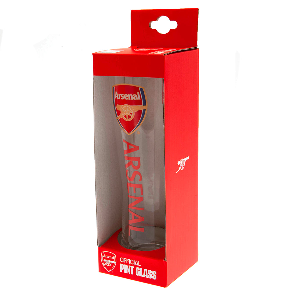 Official Arsenal FC Tall Beer Glass