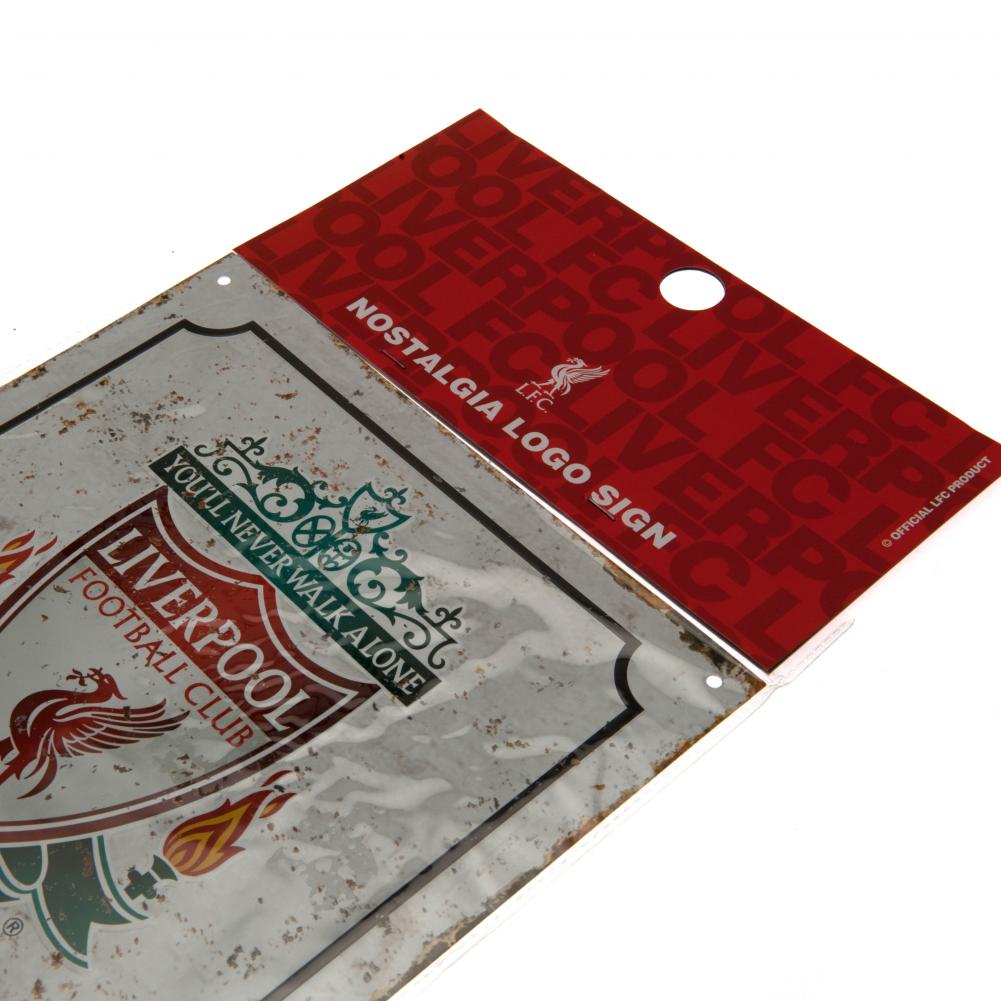 Official Liverpool FC Retro Logo Sign