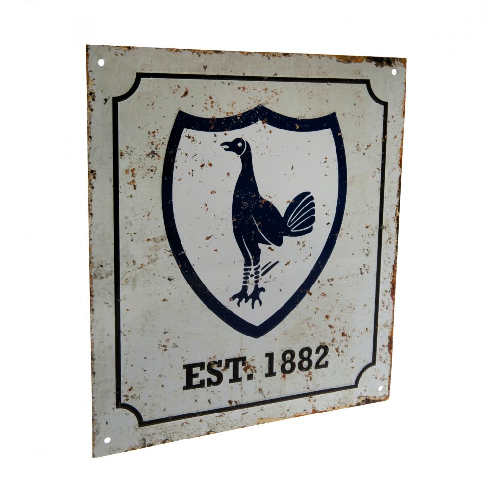 Official Tottenham Hotspur FC Retro Logo Sign