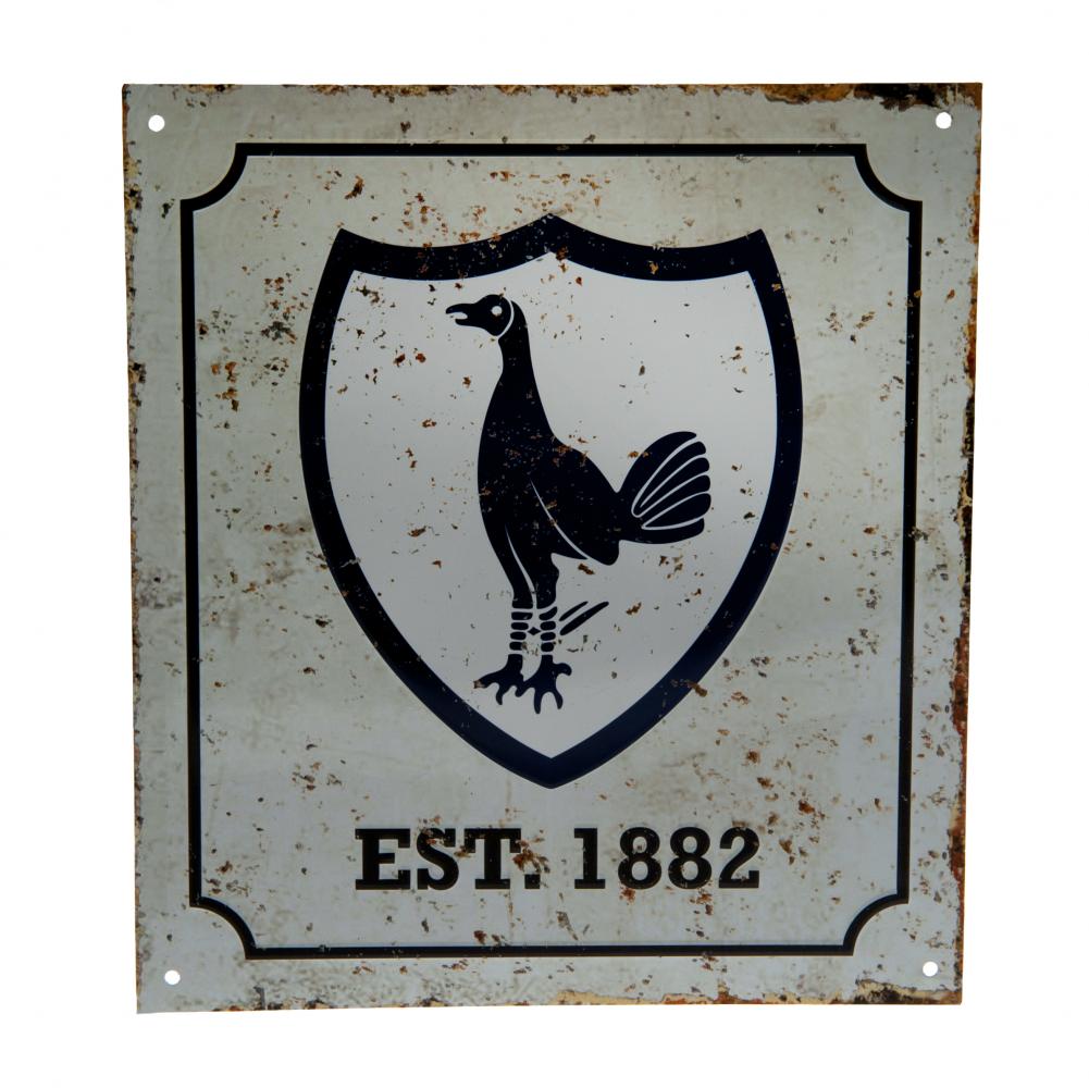 Official Tottenham Hotspur FC Retro Logo Sign