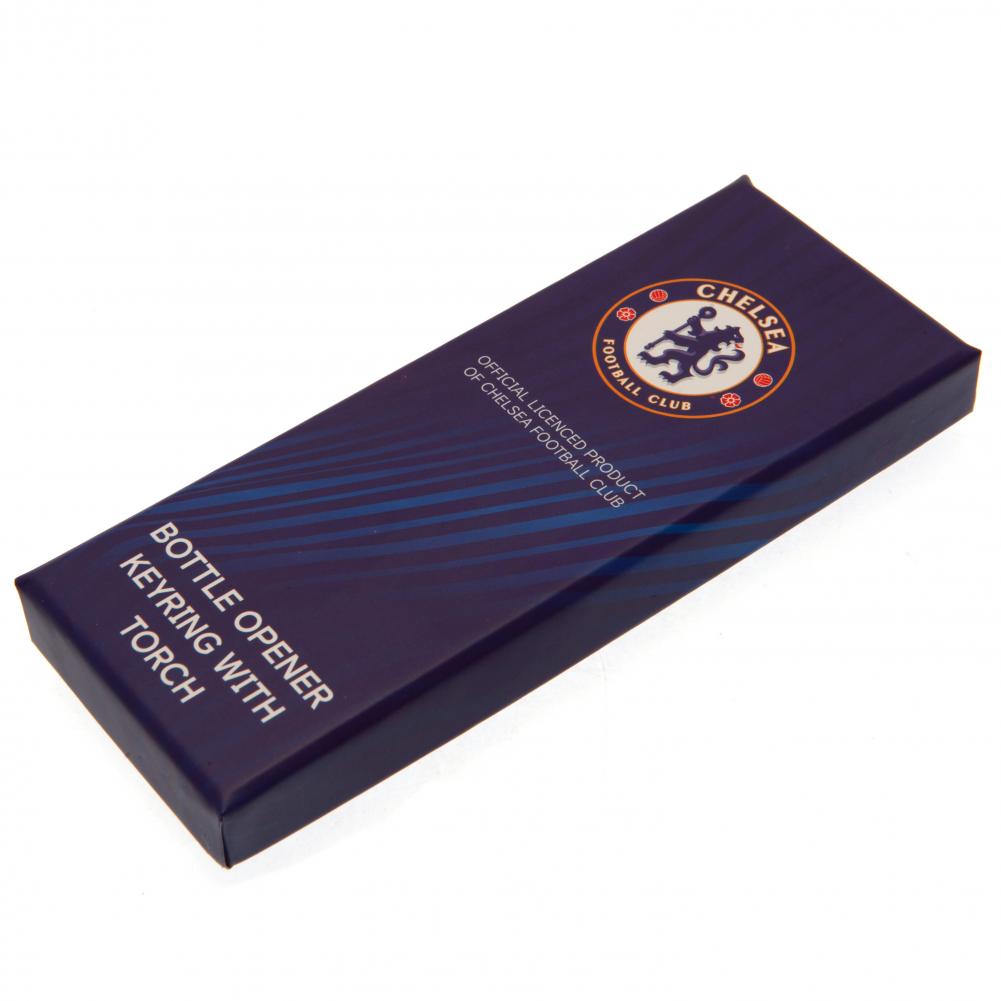 Official Chelsea FC Keyring Torch Bottle Opener