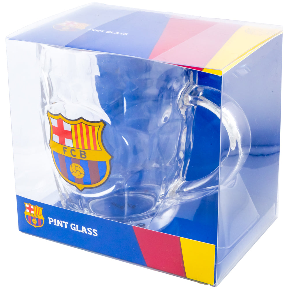 Official FC Barcelona Dimple Glass Tankard