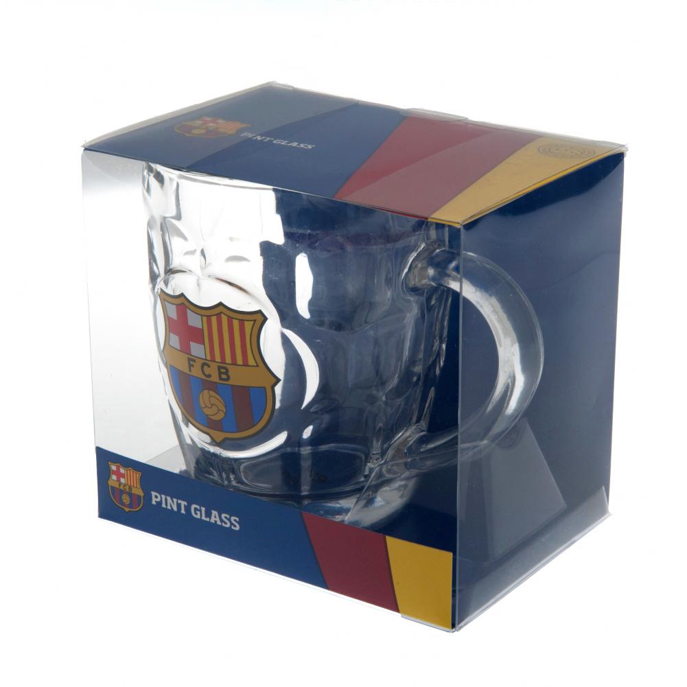 Official FC Barcelona Dimple Glass Tankard