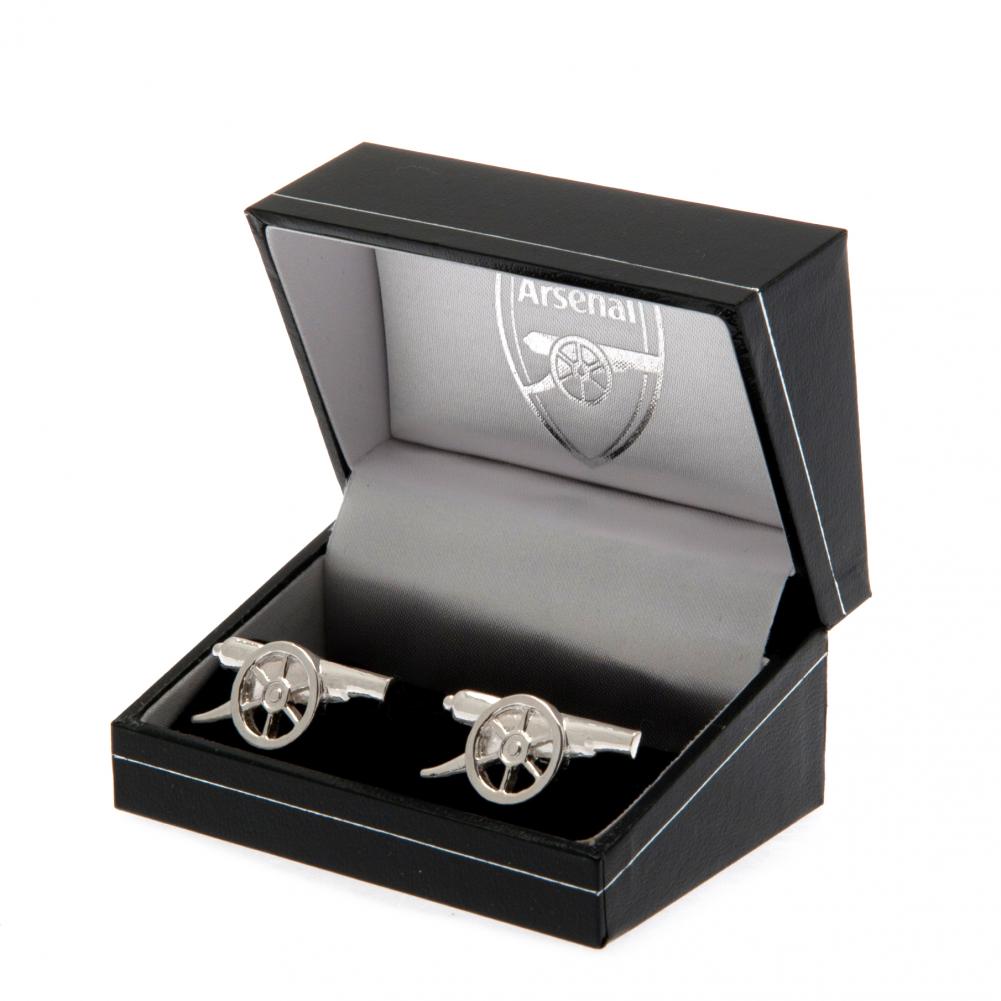 Official Arsenal FC Sterling Silver Cannon Cufflinks