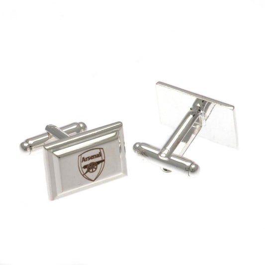 Official Arsenal FC Silver Plated Cufflinks