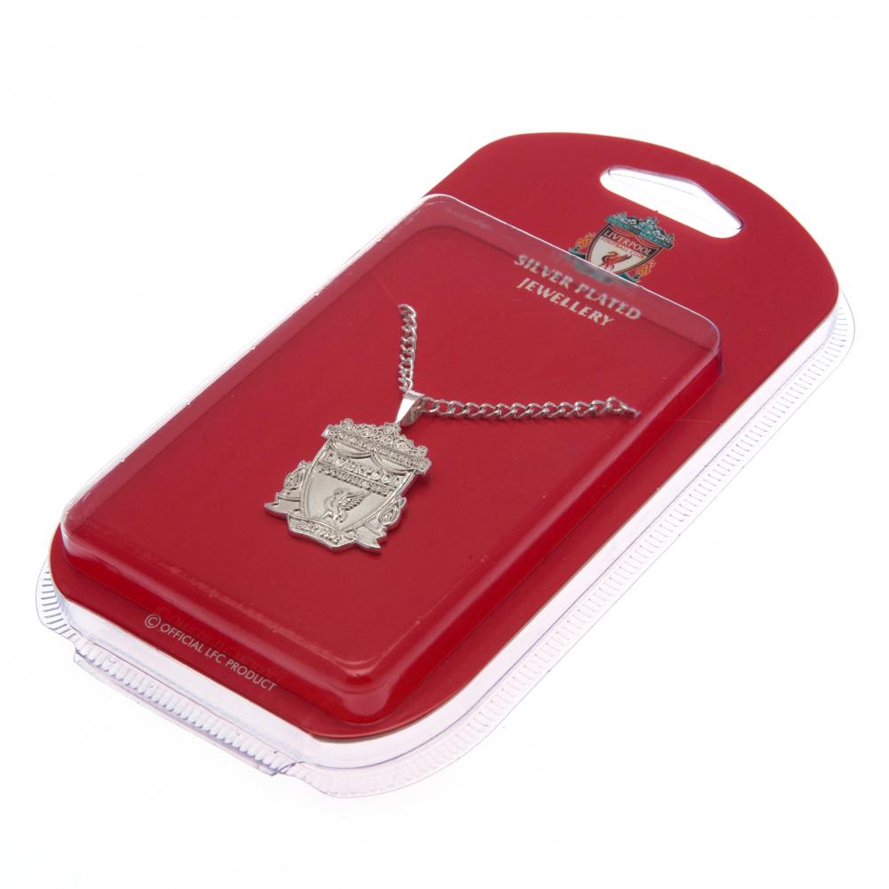 Official Liverpool FC Silver Plated Pendant & Chain XL