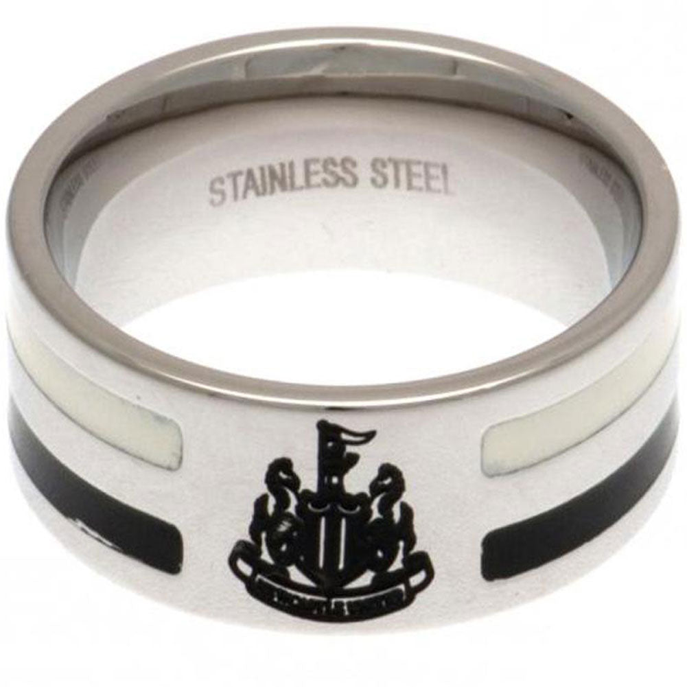 Official Newcastle United FC Colour Stripe Ring Medium