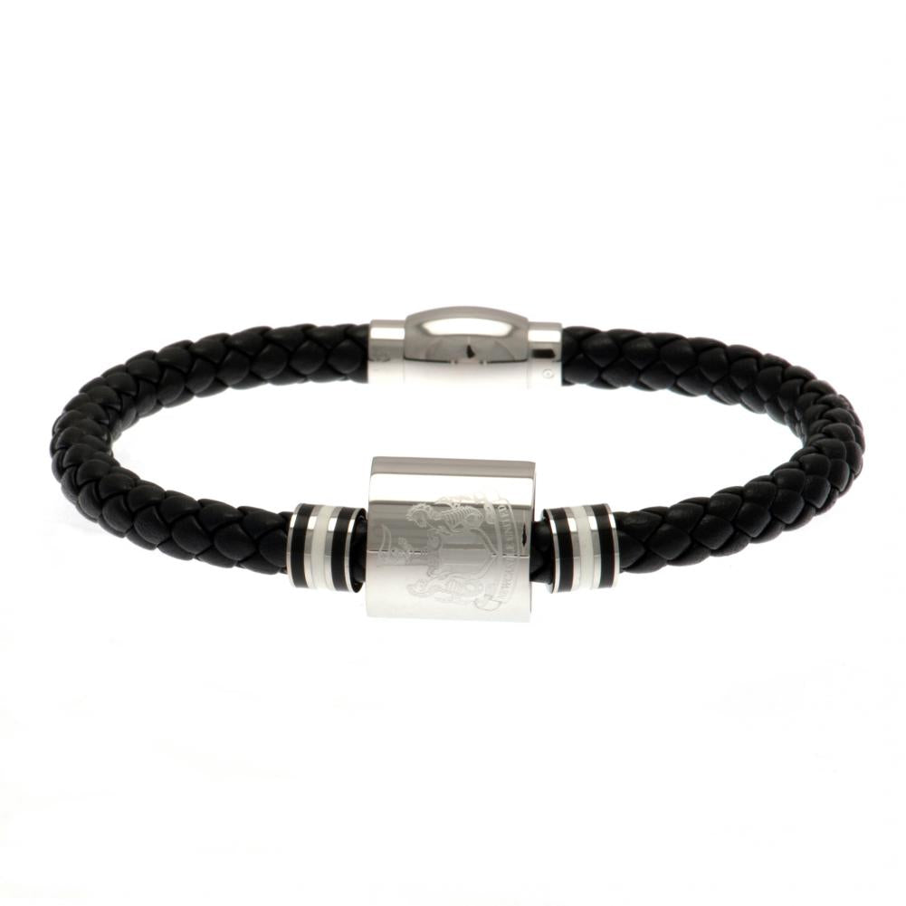 Official Newcastle United FC Colour Ring Leather Bracelet