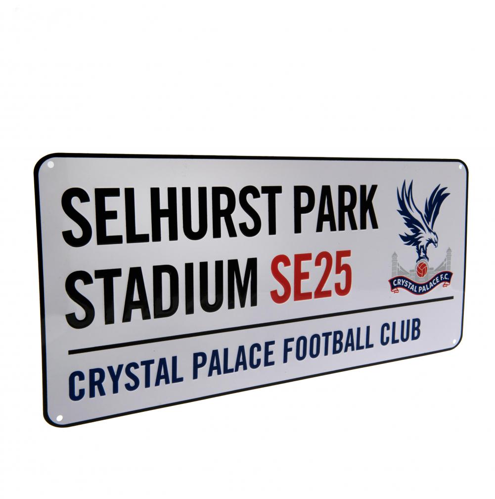 Official Crystal Palace FC White Street Sign