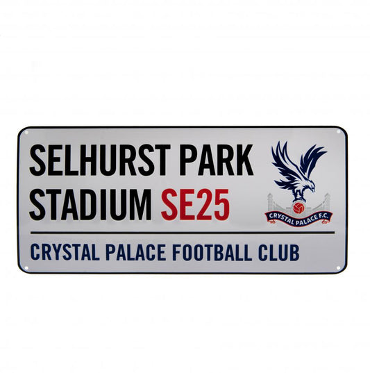 Official Crystal Palace FC White Street Sign