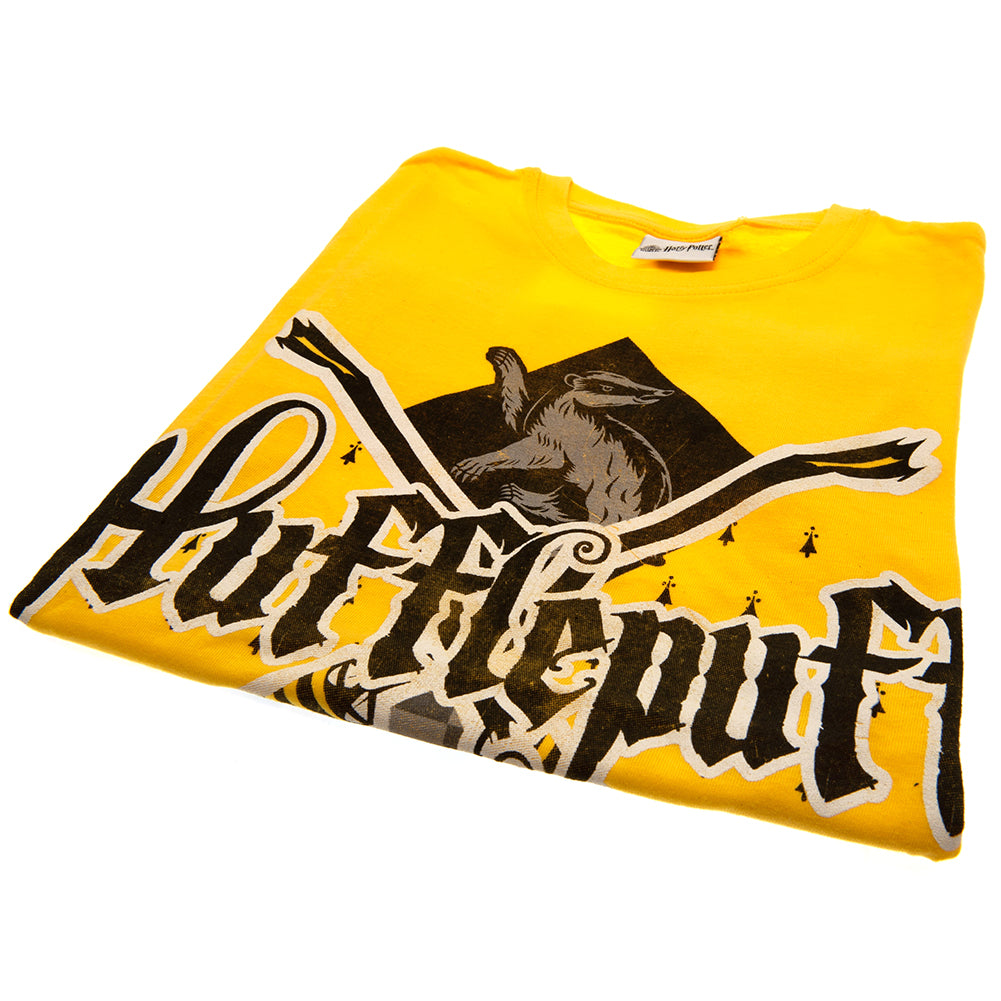 Official Harry Potter Hufflepuff T Shirt Junior 7-8 Yrs