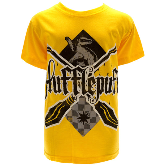 Official Harry Potter Hufflepuff T Shirt Junior 7-8 Yrs