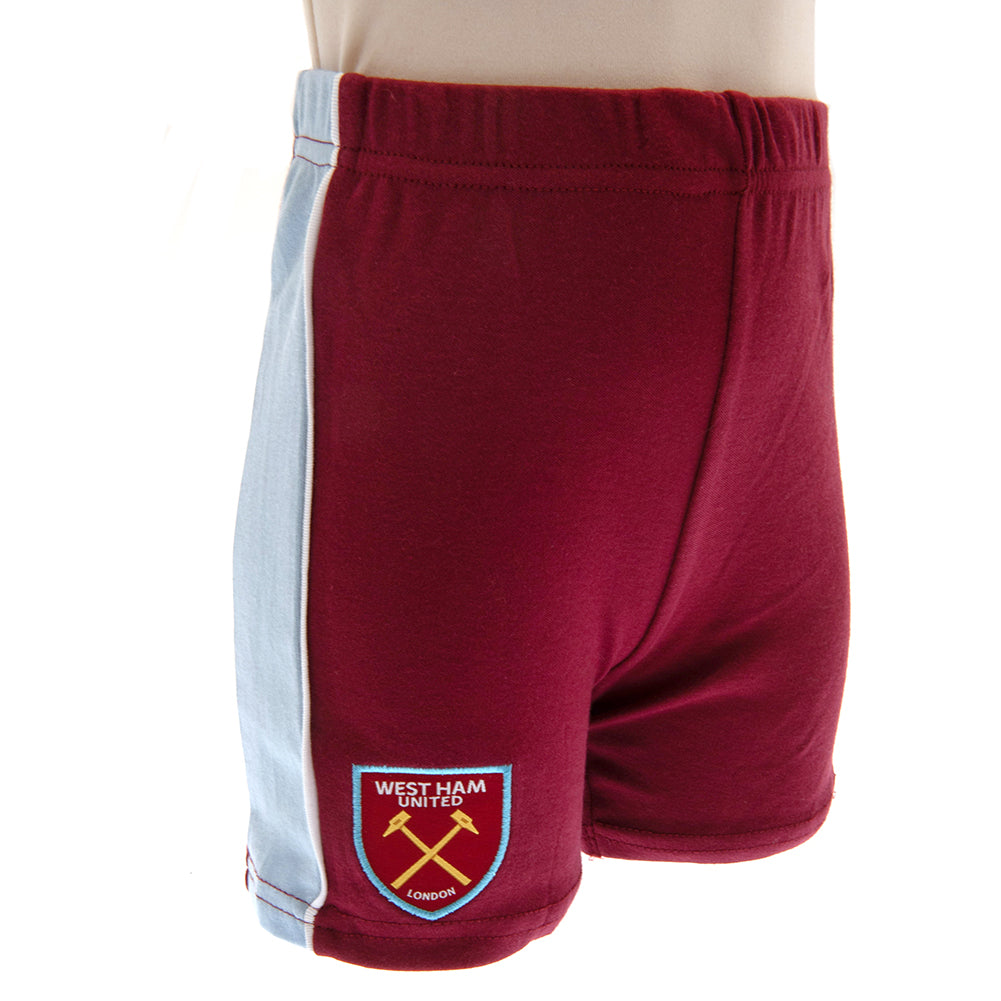 Official West Ham United FC Shirt & Short Set 6-9 Mths CS