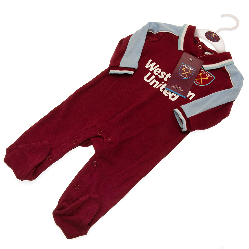 Official West Ham United FC Sleepsuit 12-18 Mths CS