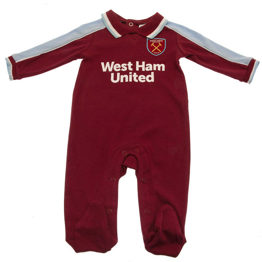 Official West Ham United FC Sleepsuit 12-18 Mths CS