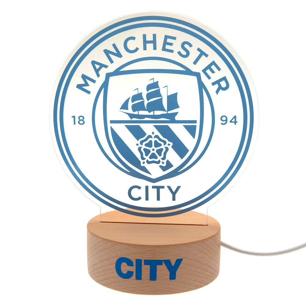 Official Manchester City FC LED Crest Light