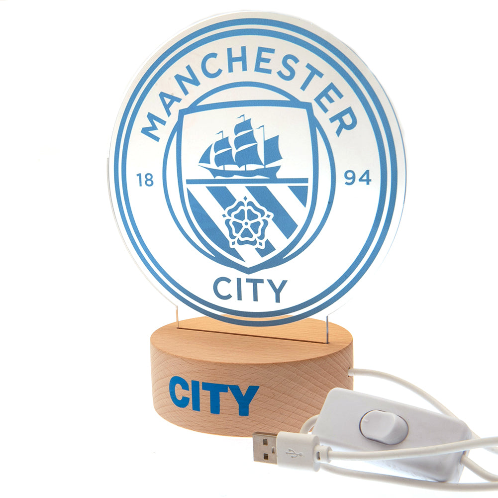 Official Manchester City FC LED Crest Light