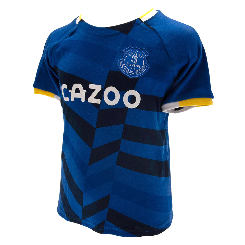 Official Everton FC Shirt & Short Set 9-12 Mths