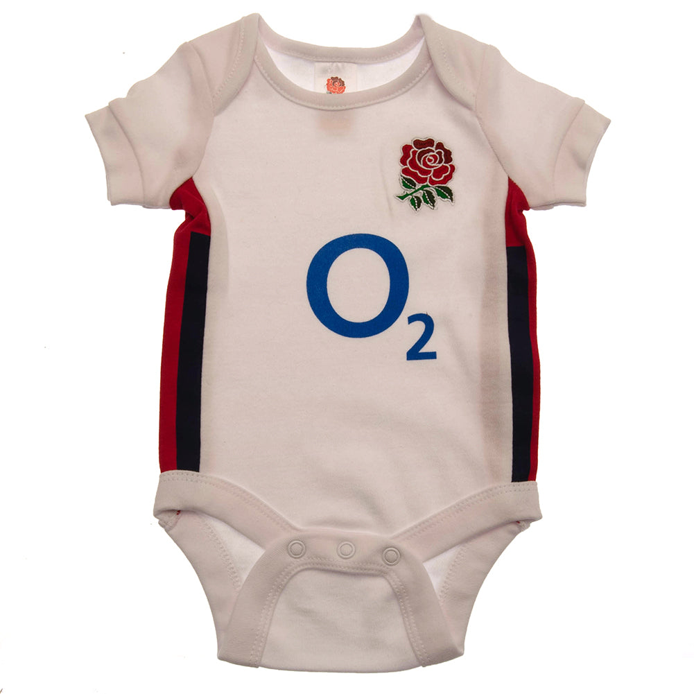 Official England RFU 2 Pack Bodysuit 12-18 Mths RB