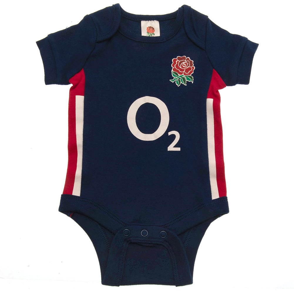 Official England RFU 2 Pack Bodysuit 12-18 Mths RB