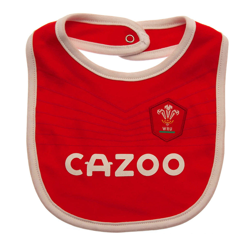 Official Wales RU 2 Pack Bibs PC