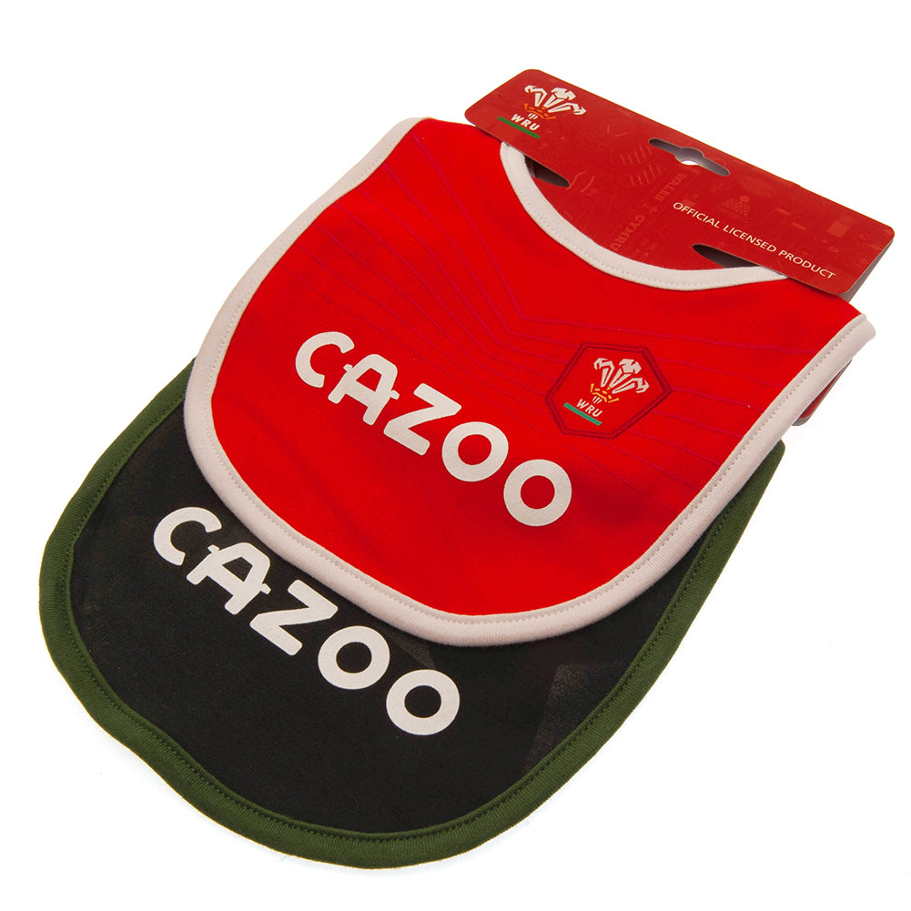 Official Wales RU 2 Pack Bibs PC