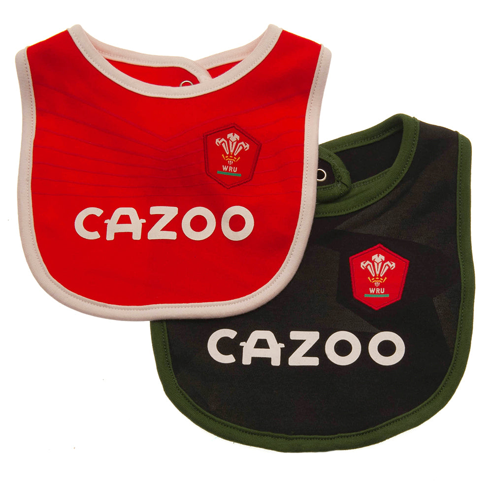 Official Wales RU 2 Pack Bibs PC