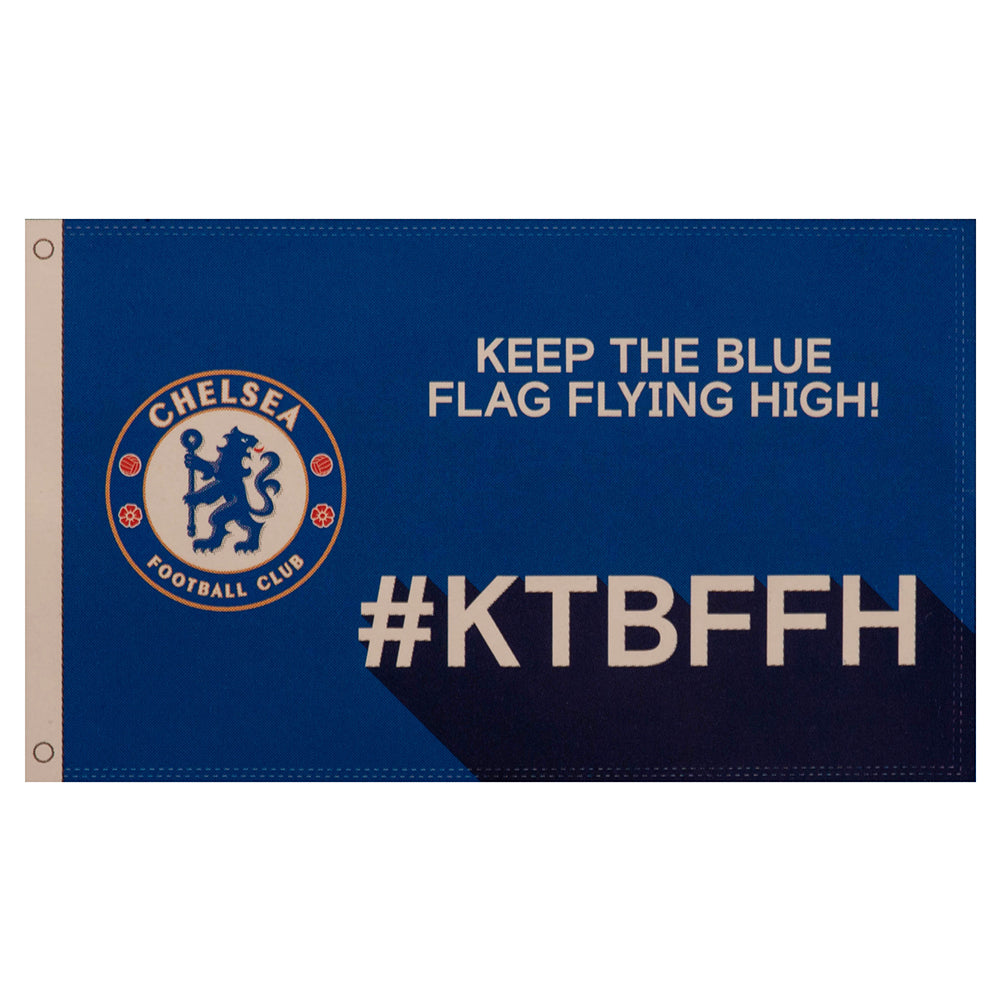 Official Chelsea FC Slogan Flag