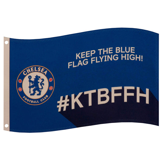 Official Chelsea FC Slogan Flag