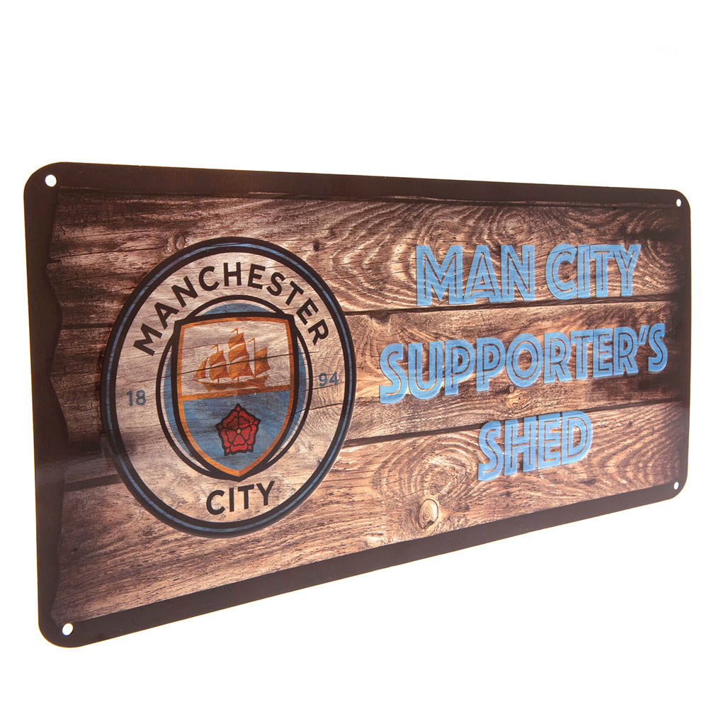 Official Manchester City FC Shed Sign