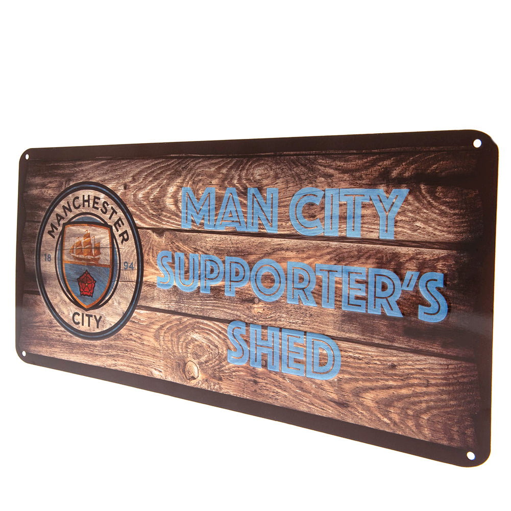 Official Manchester City FC Shed Sign