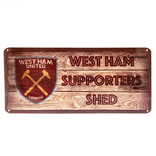 Official West Ham United FC Shed Sign