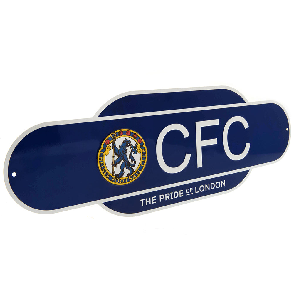 Official Chelsea FC Colour Retro Sign