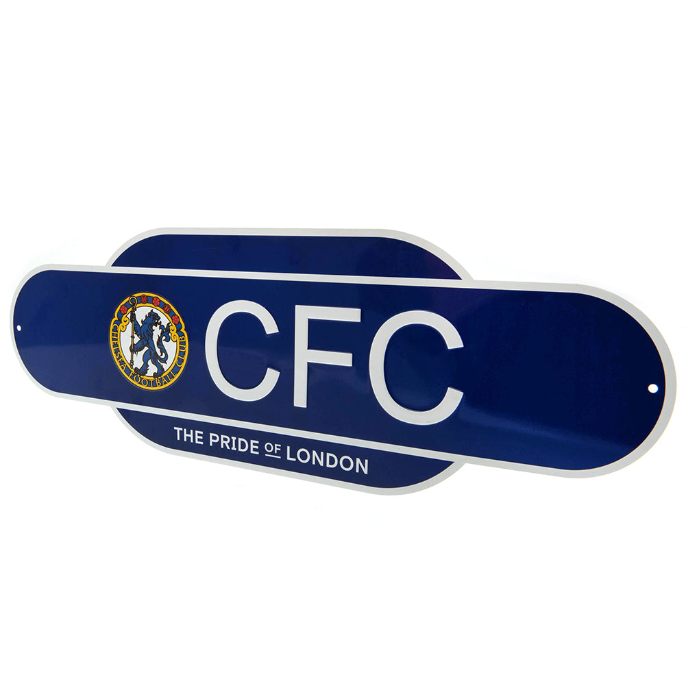 Official Chelsea FC Colour Retro Sign