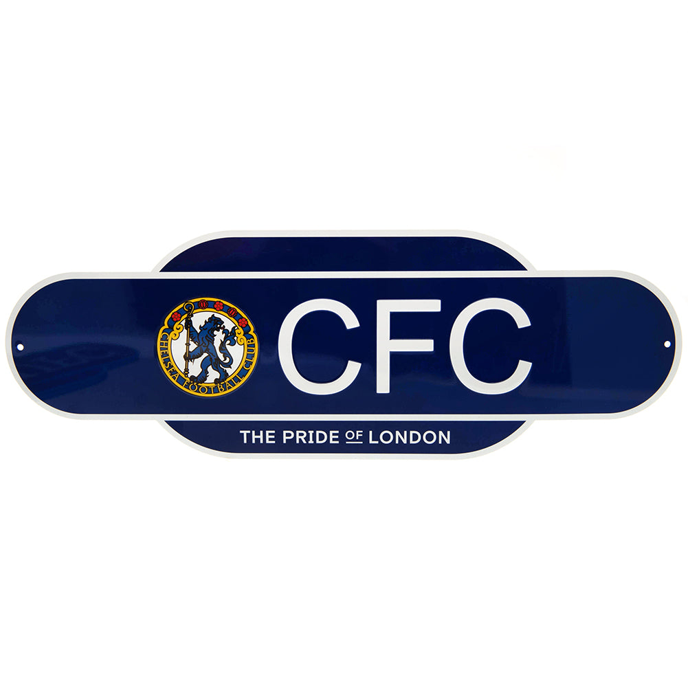 Official Chelsea FC Colour Retro Sign