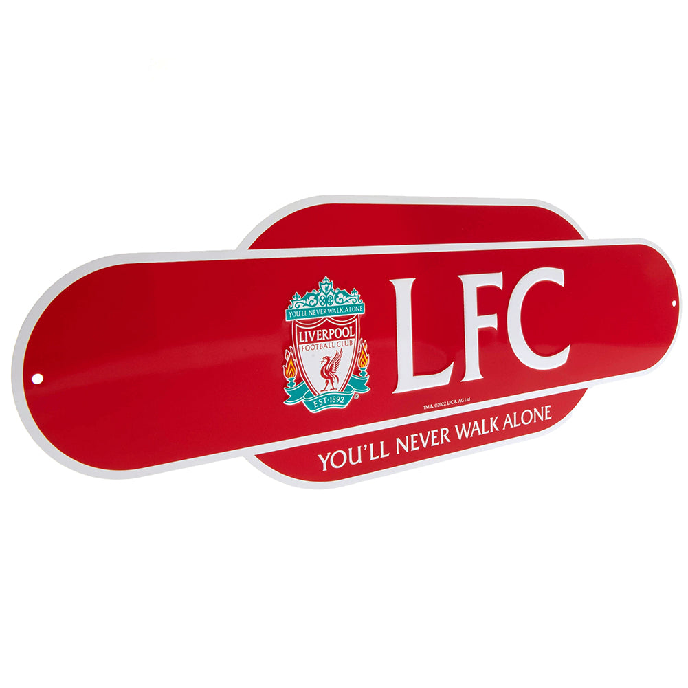 Official Liverpool FC Colour Retro Sign