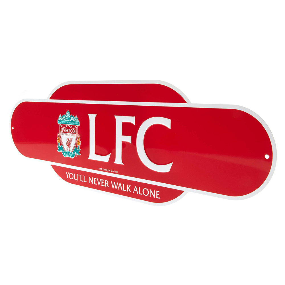 Official Liverpool FC Colour Retro Sign