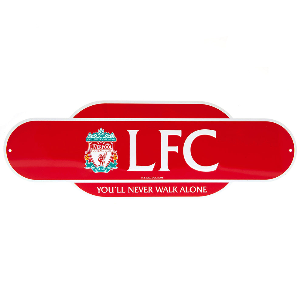 Official Liverpool FC Colour Retro Sign