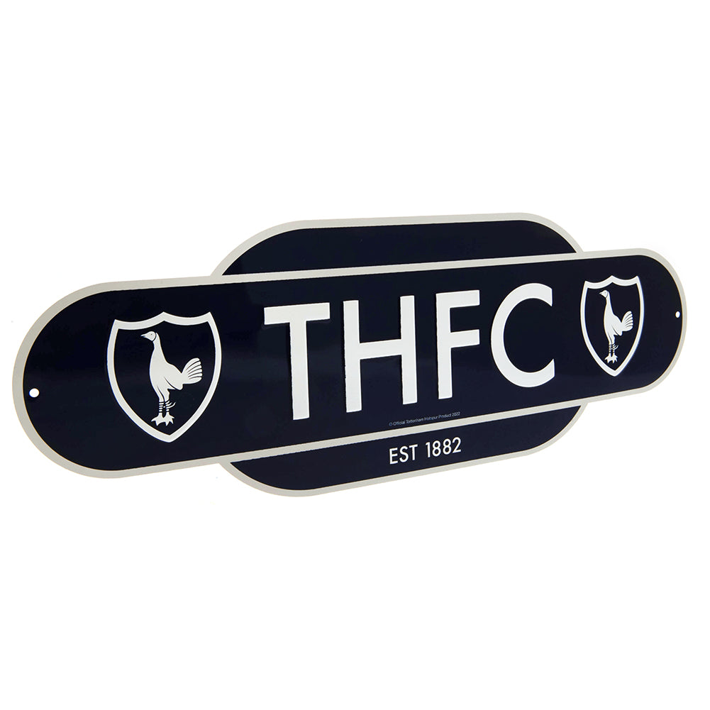 Official Tottenham Hotspur FC Colour Retro Sign