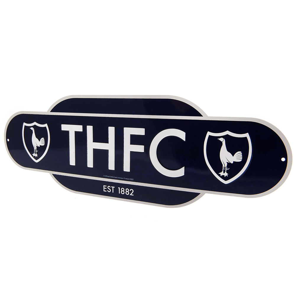 Official Tottenham Hotspur FC Colour Retro Sign