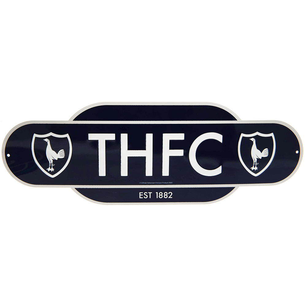 Official Tottenham Hotspur FC Colour Retro Sign