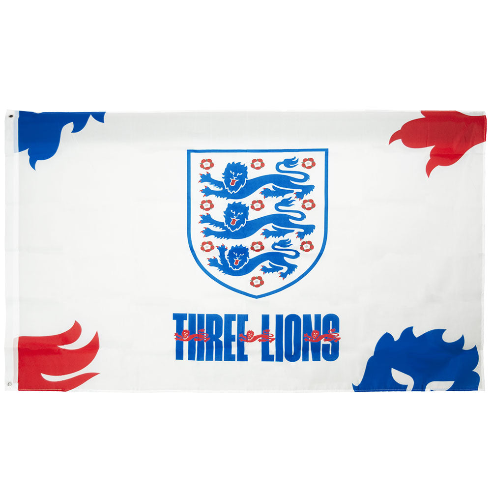 Official England FA 3 Lions Flag