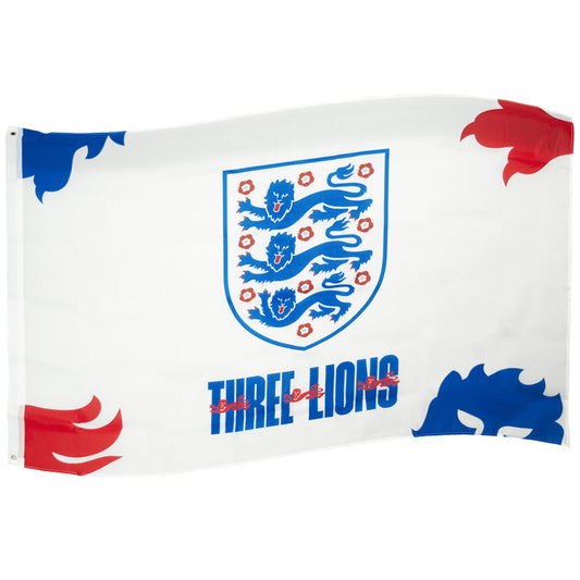 Official England FA 3 Lions Flag