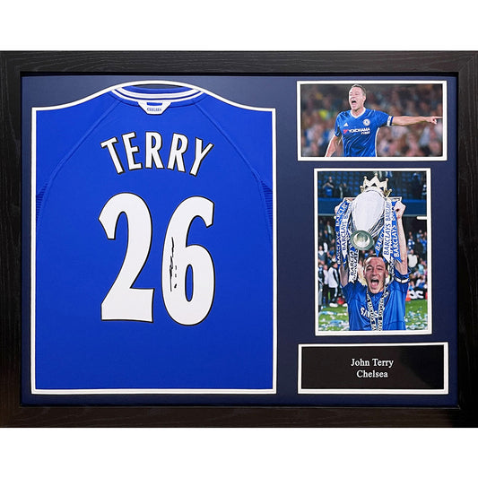 Official Chelsea FC 2000 Terry Signed Shirt (Framed)