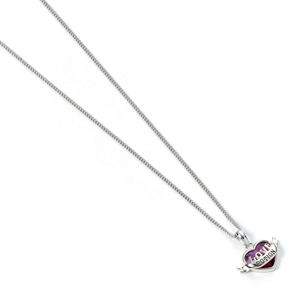 Official Harry Potter Sterling Silver Crystal Necklace Love Potion